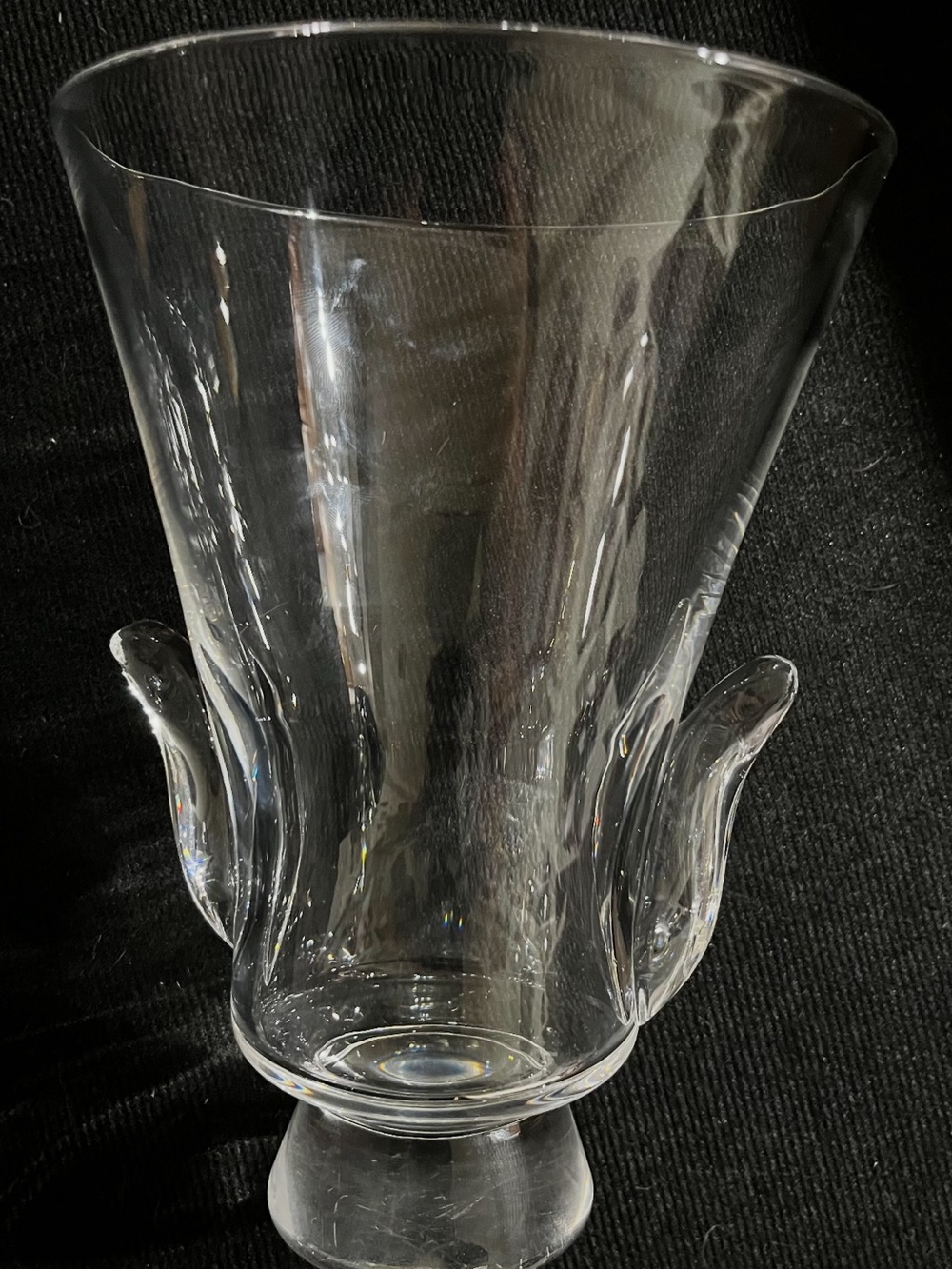 Steuben Art Glass Lyre Vase